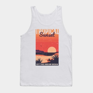 Tropical Sunset Tank Top